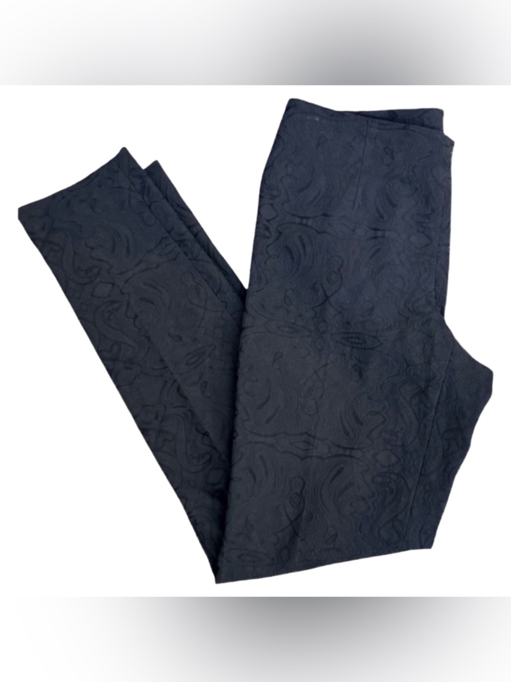Y2K Cache Paisley Pattern Black Pants